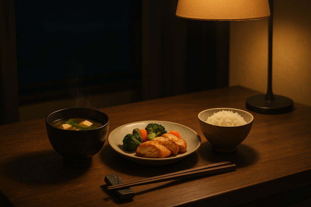 奈良県広陵町のパーソナルジムJIN gym - 仕事で夕食が遅くなる方のための軽めの夜ごはんのイメージ