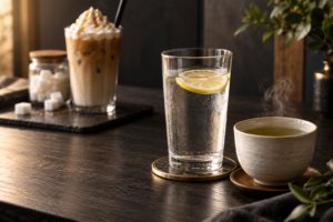 奈良県広陵町のパーソナルジムJIN gym - 甘い飲み物とダイエット（飲み物を選び直す様子）