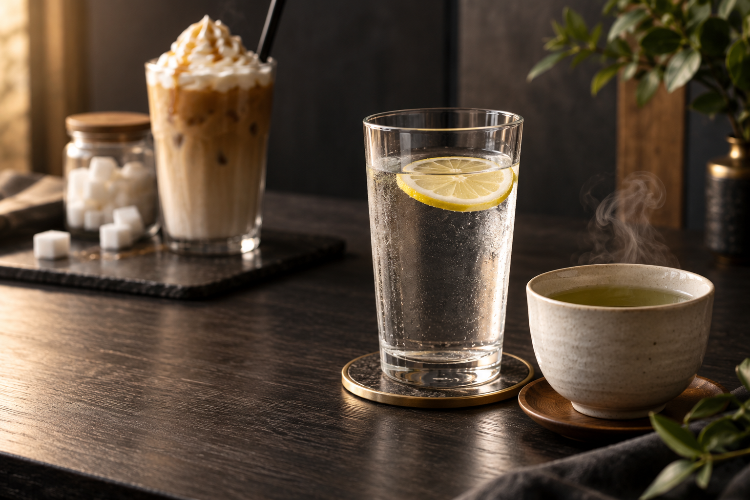 奈良県広陵町のパーソナルジムJIN gym - 甘い飲み物とダイエット（飲み物を選び直す様子）